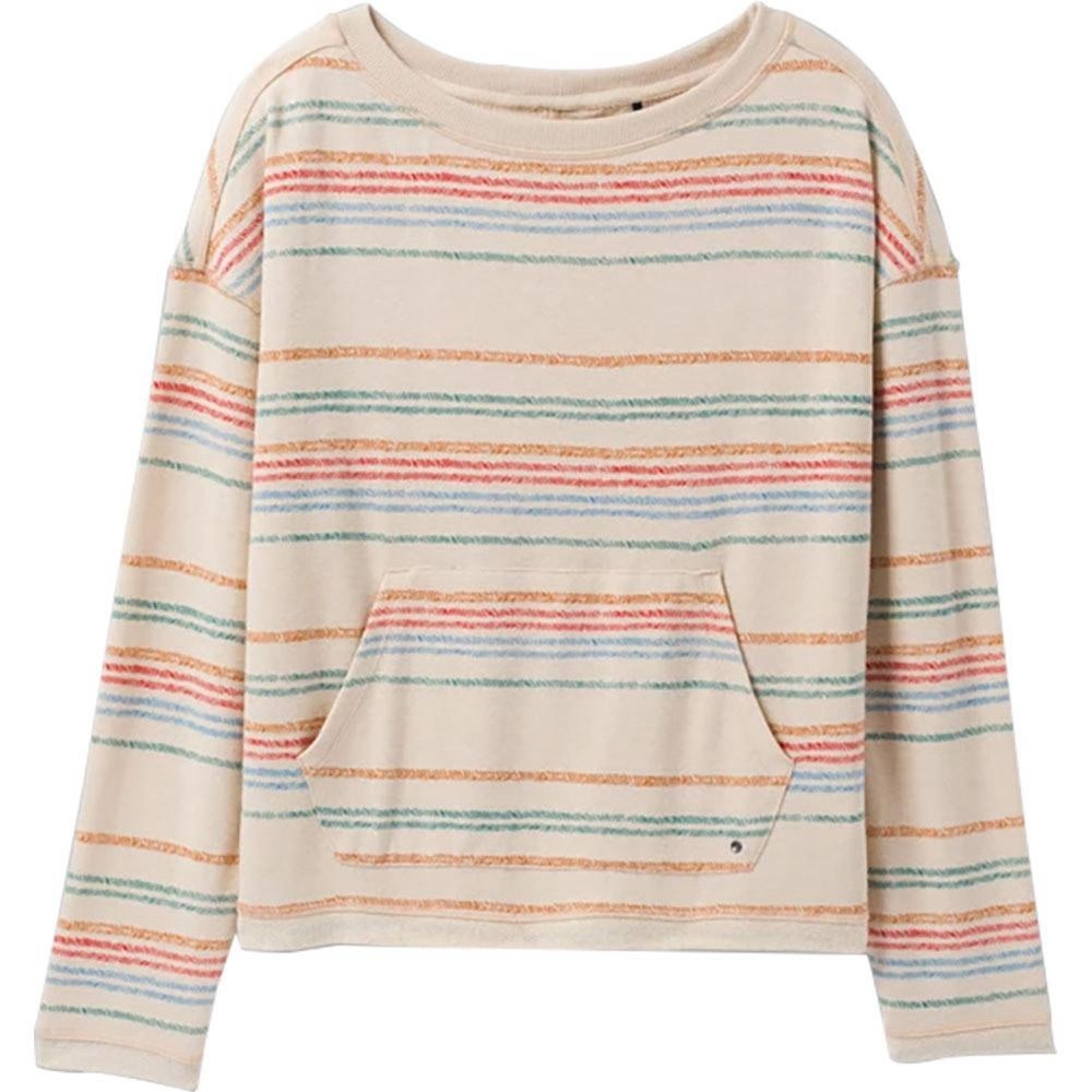 Prana Cozy Up Suncation Top Sweatshirt Canvas Multi Stripe